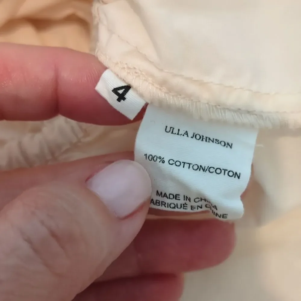 Ulla Johnson Cream Denisa Top in Size 4